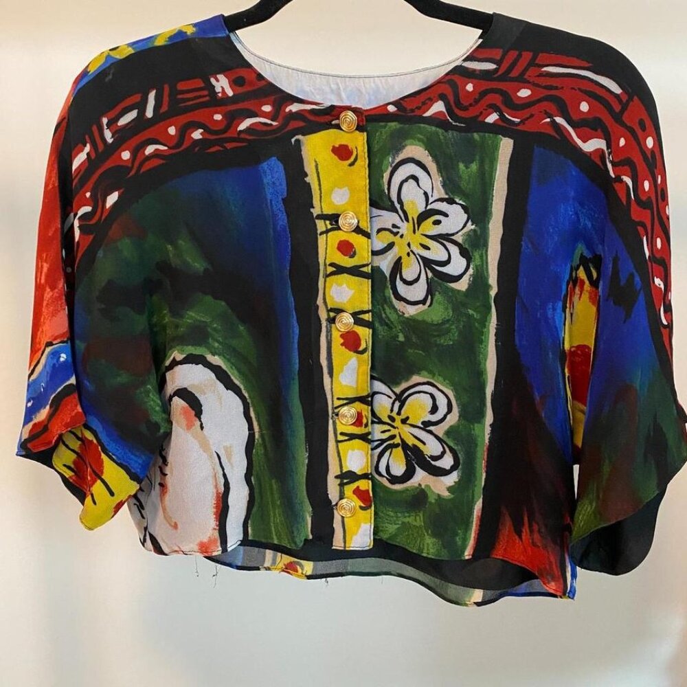 Vintage Floral Blouse